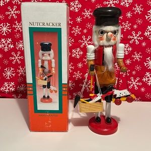 Vintage Christmas Kurt Adler Old World Wooden Nutcracker, with box